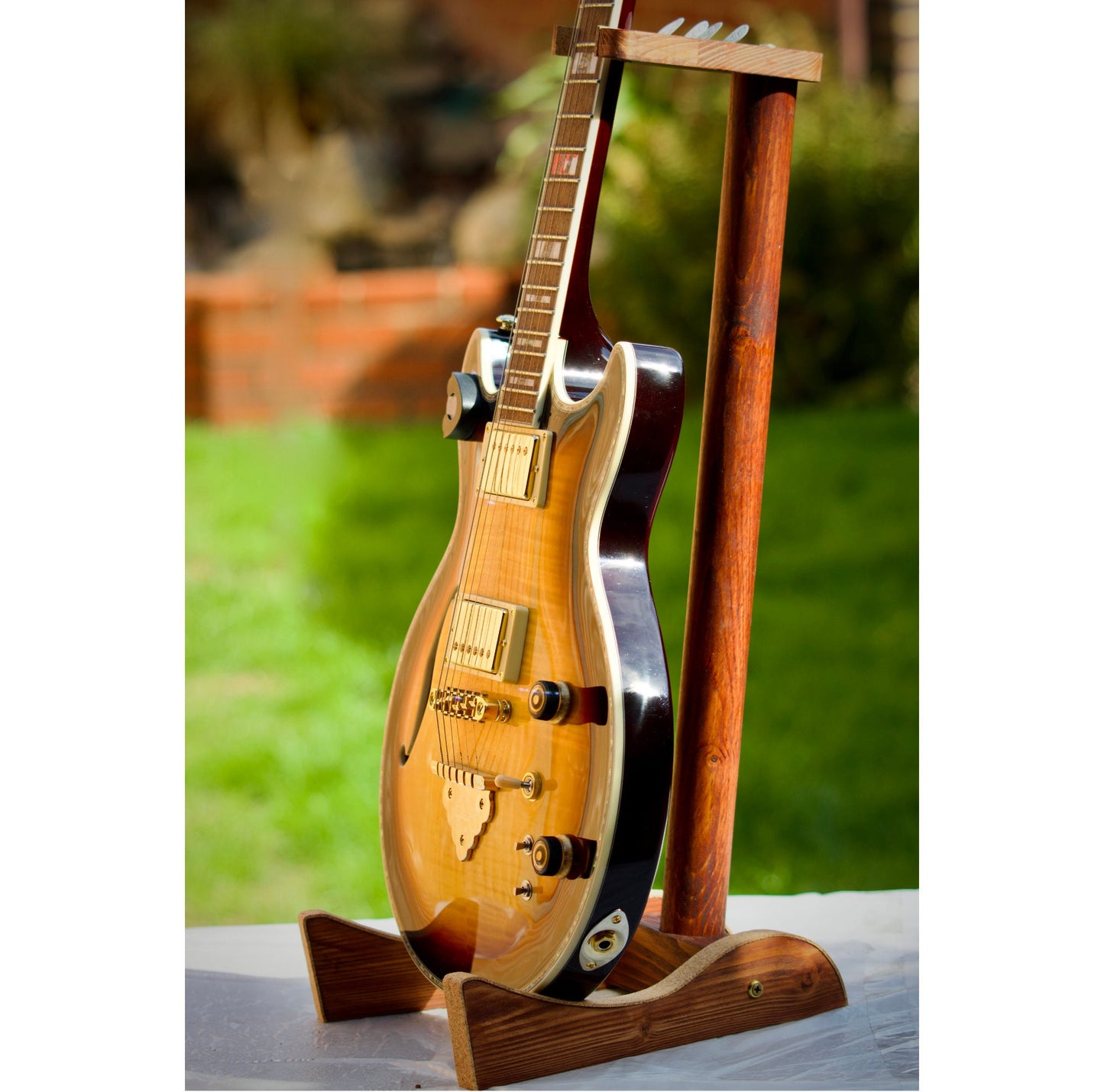 Wooden Guitar Stand - Customisable Handmade - Sanded only