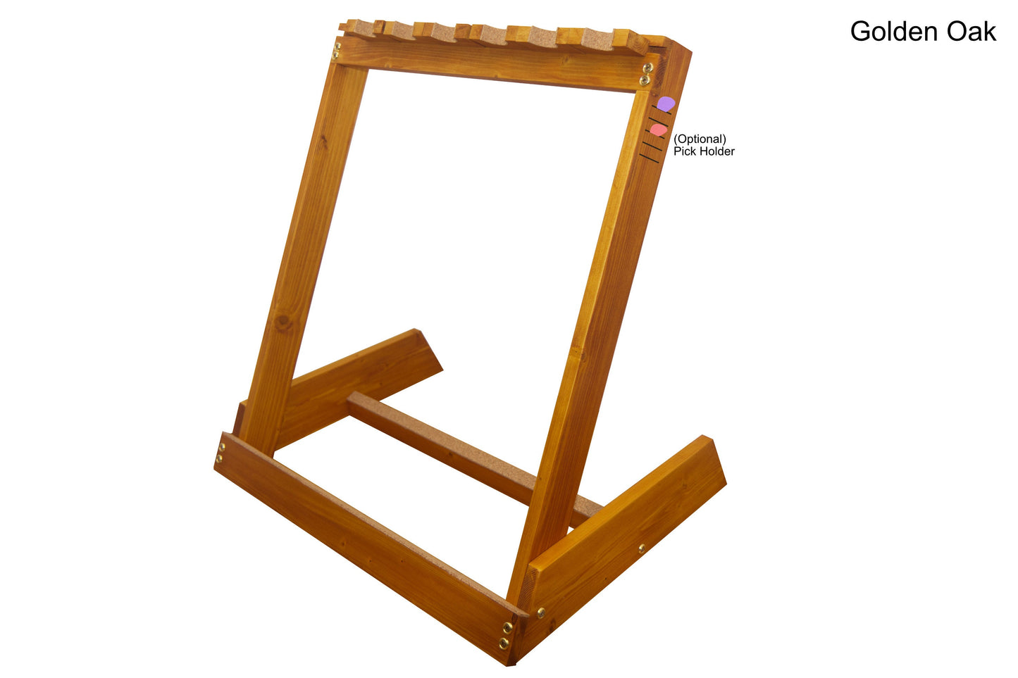 Golden Oak stain showing pick holder option
